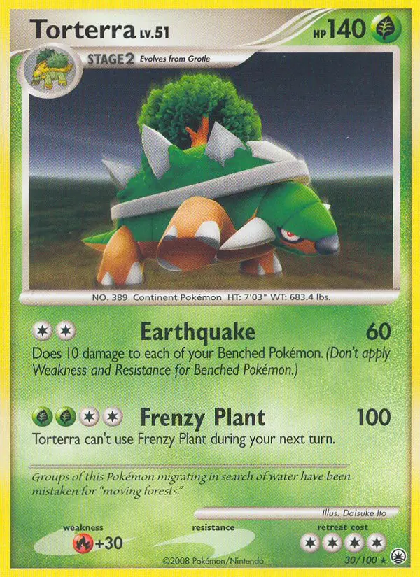 Torterra, Pokémon card