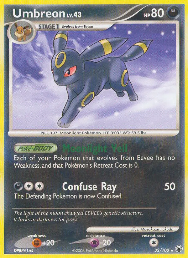 Umbreon, Pokémon card
