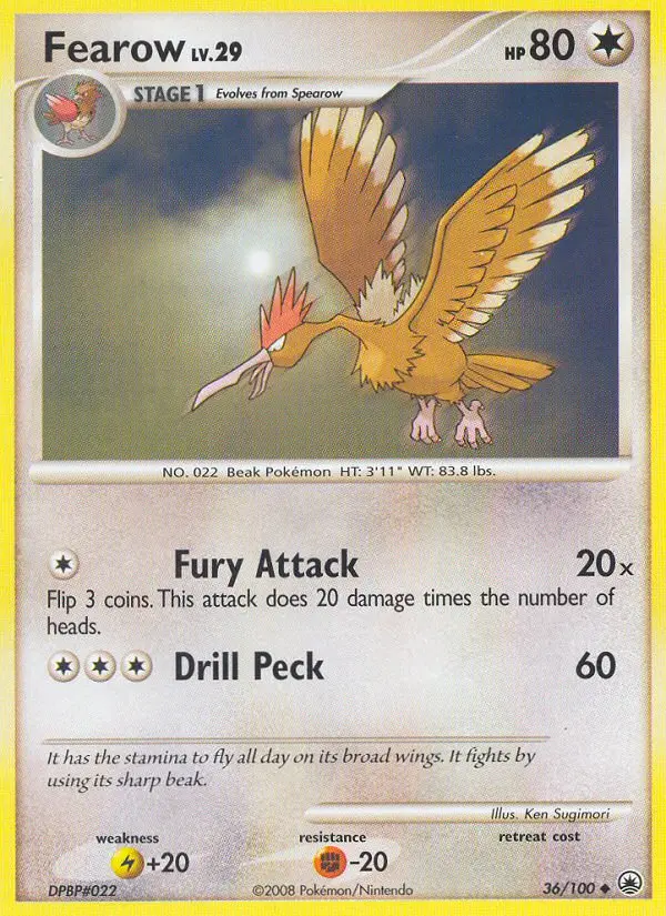 Fearow, Pokémon card