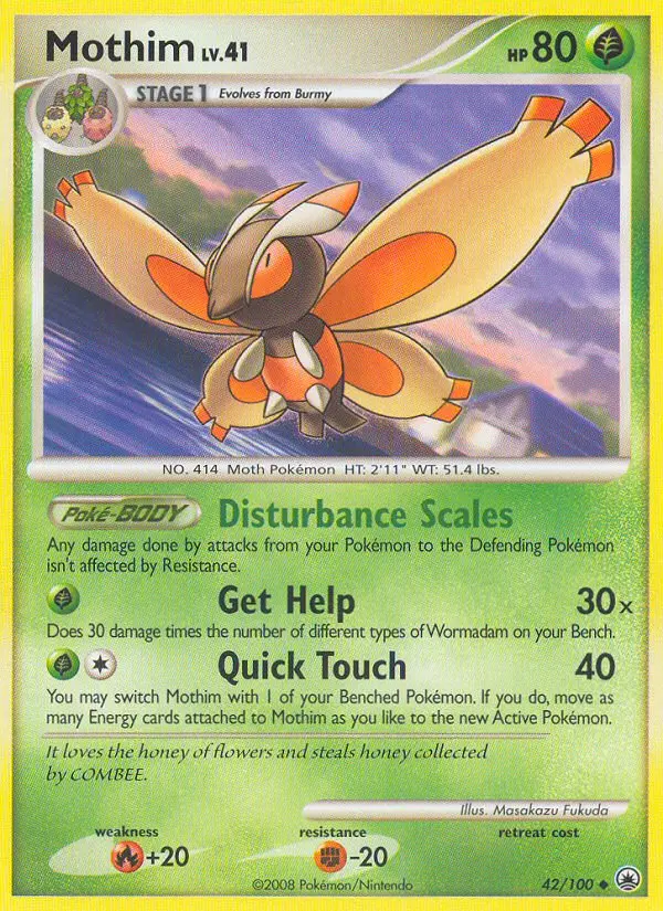 Mothim, Pokémon card