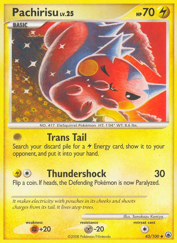 Pachirisu, Pokémon card
