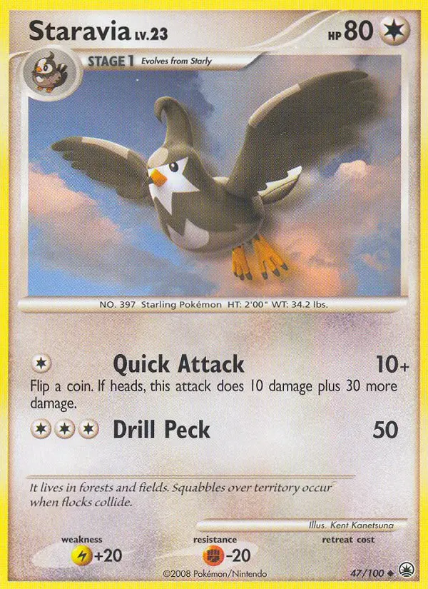 Staravia, Pokémon card