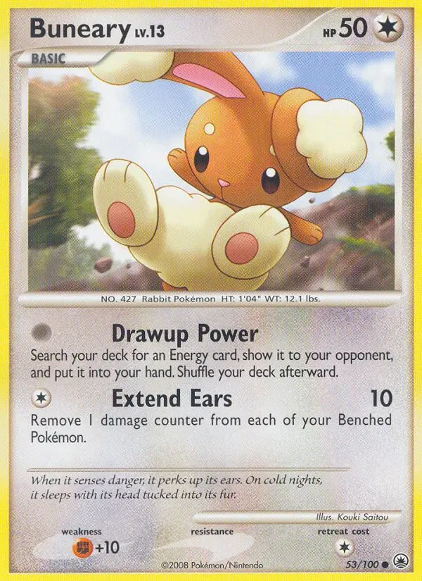 Buneary, Pokémon card