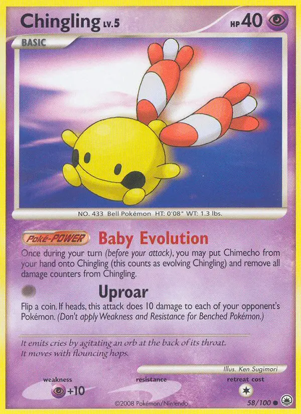 Chingling, Pokémon card
