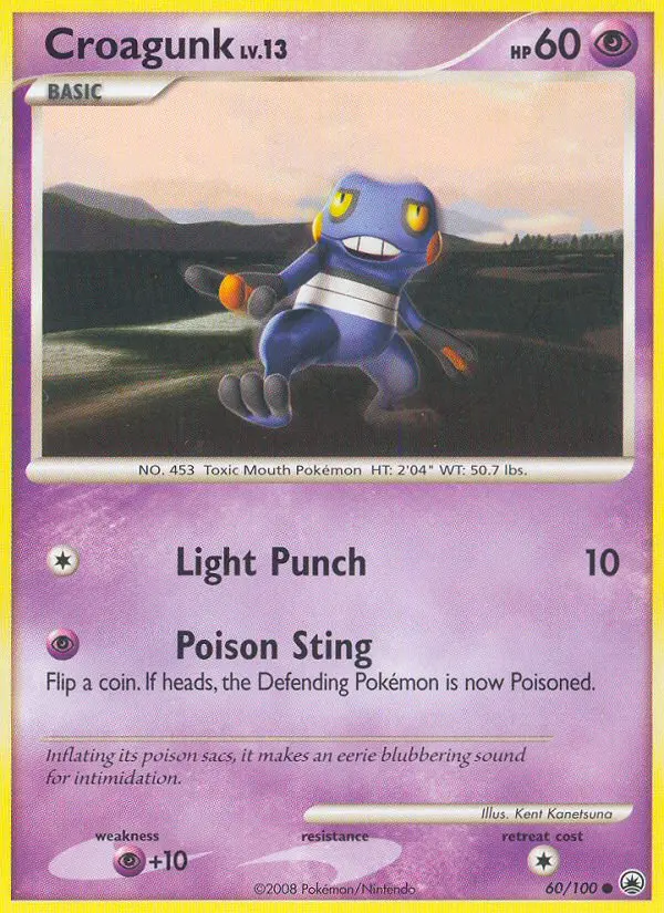 Croagunk, Pokémon card