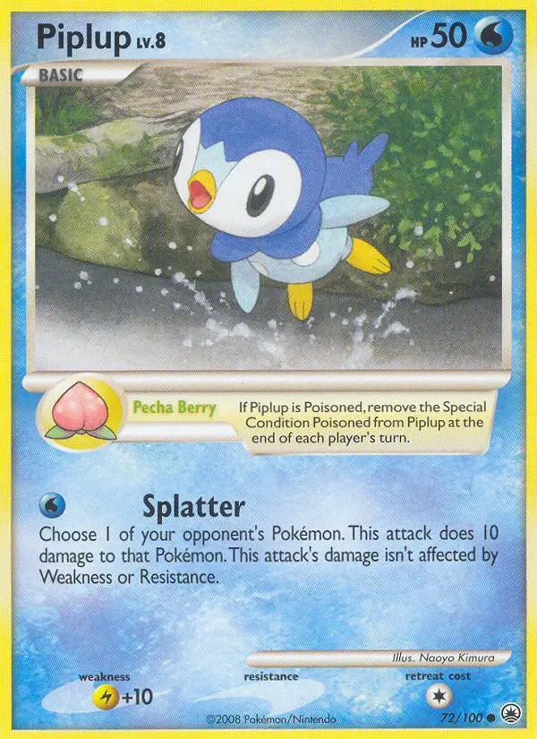 Piplup, Pokémon card