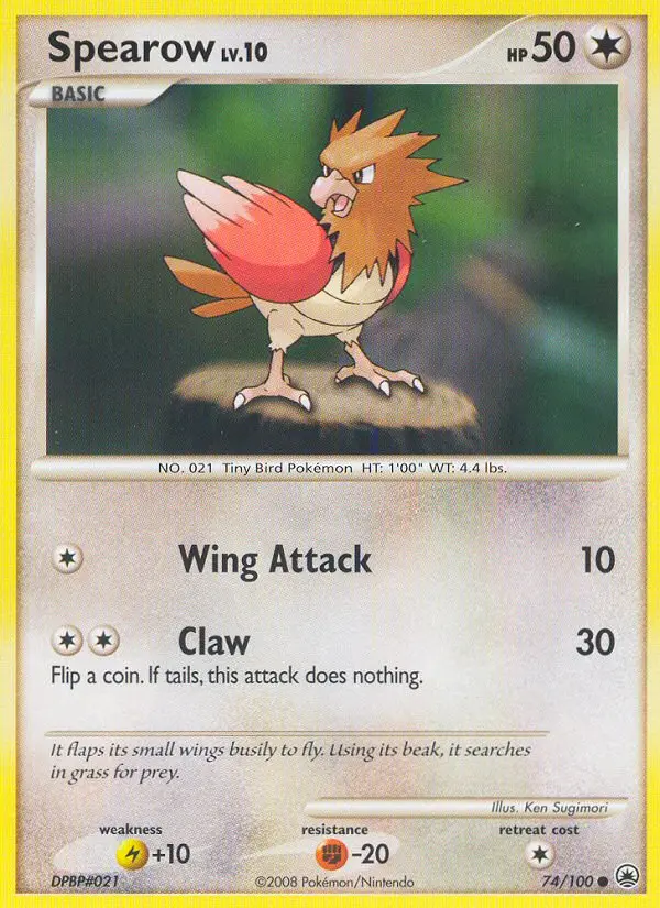 Spearow, Pokémon card