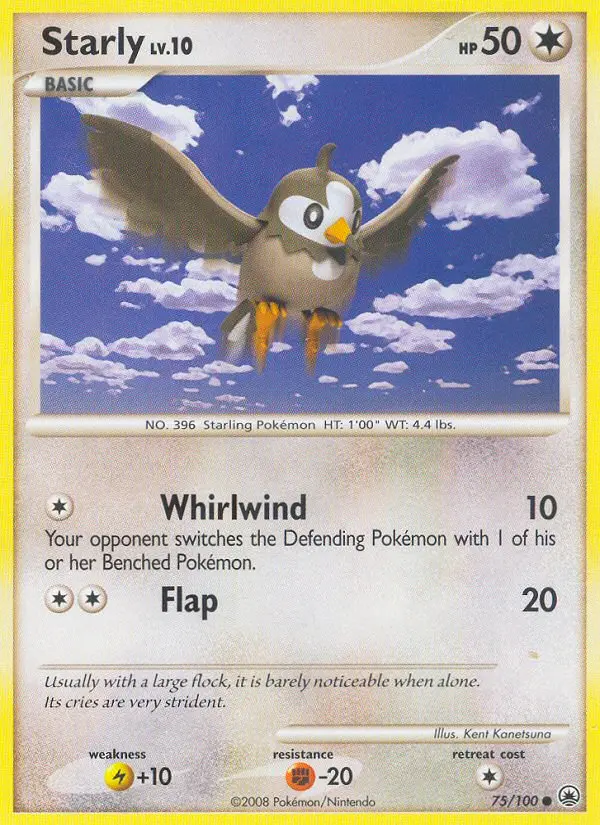 Starly, Pokémon card