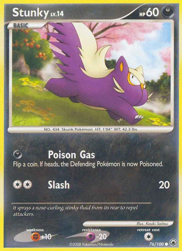 Stunky, Pokémon card