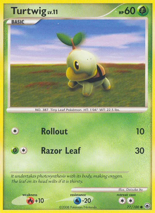Turtwig, Pokémon card
