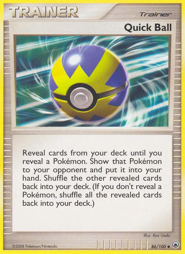 Quick Ball, Pokémon card