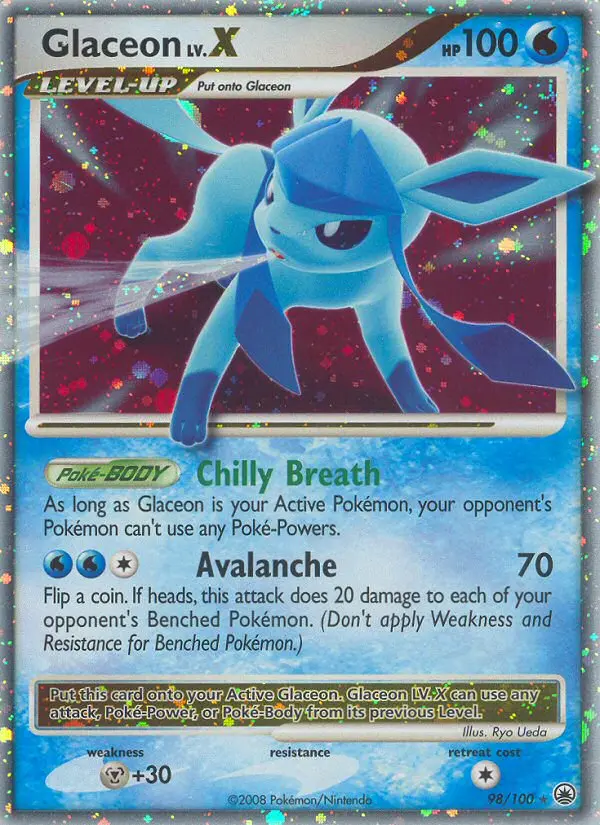 Glaceon, Pokémon card