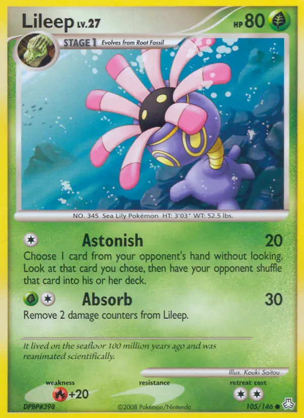 Lileep, Pokémon card