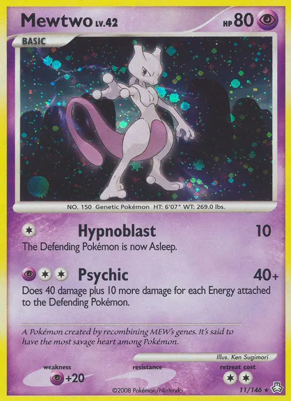 Mewtwo, Pokémon card