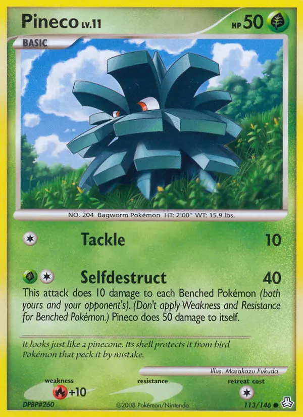 Pineco, Pokémon card