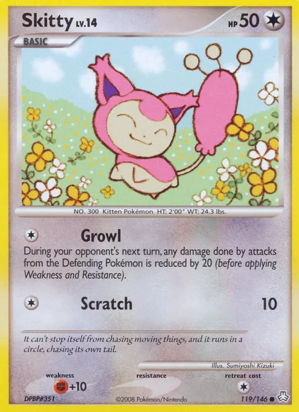 Skitty, Pokémon card