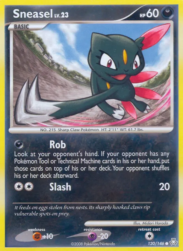 Sneasel, Pokémon card