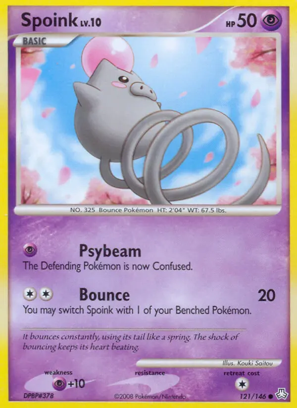 Spoink, Pokémon card