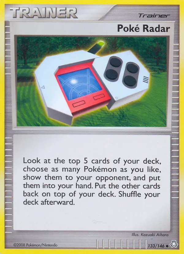 Poké Radar, Pokémon card