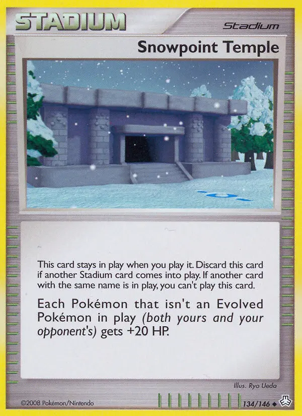 Snowpoint Temple, Pokémon card