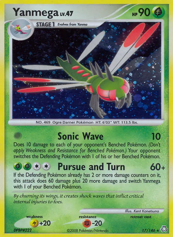 Yanmega, Pokémon card