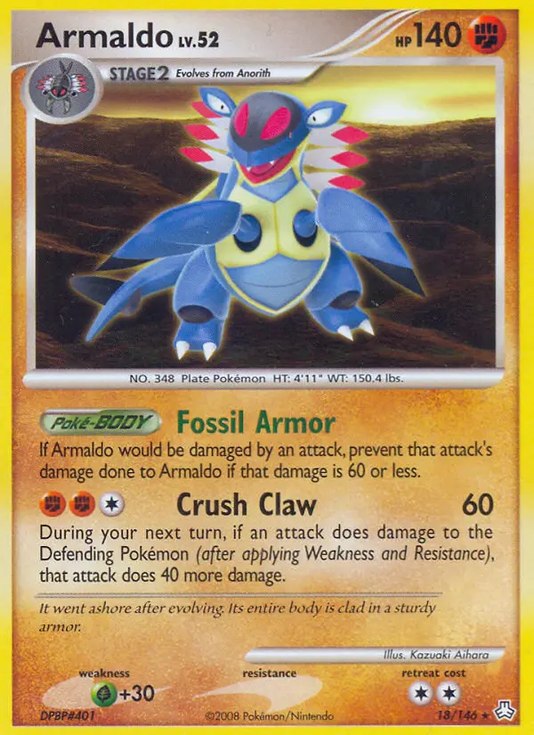 Armaldo, Pokémon card