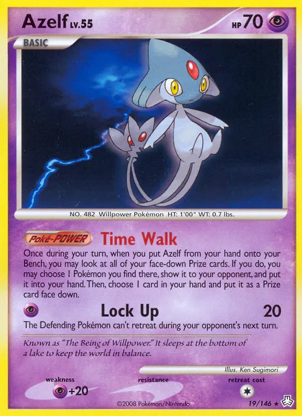Azelf, Pokémon card
