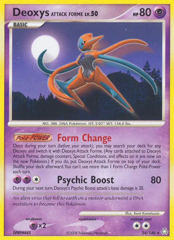 Deoxys Attack Forme, Pokémon card