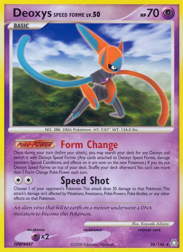 Deoxys Speed Forme, Pokémon card