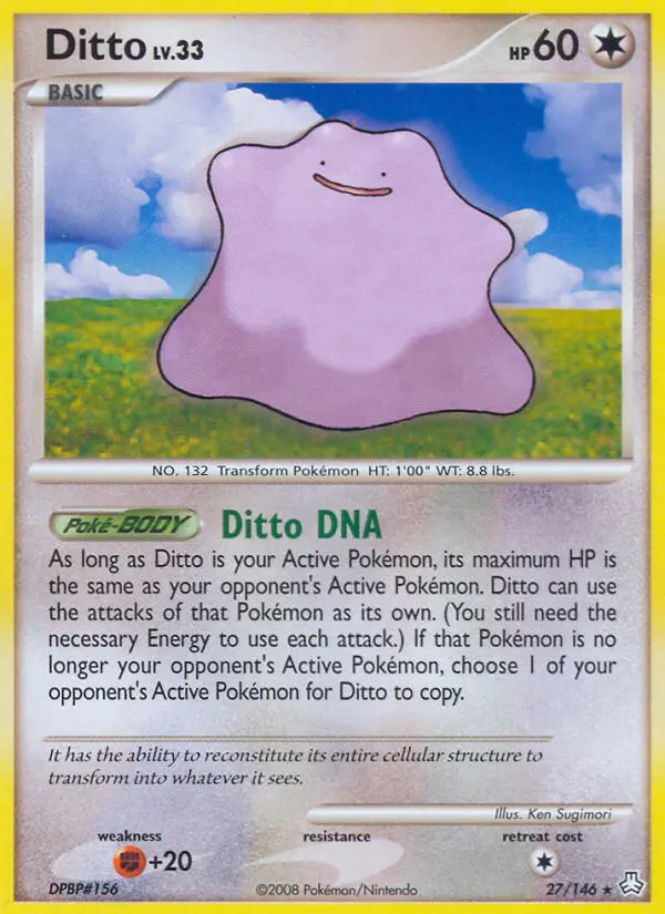 Ditto, Pokémon card