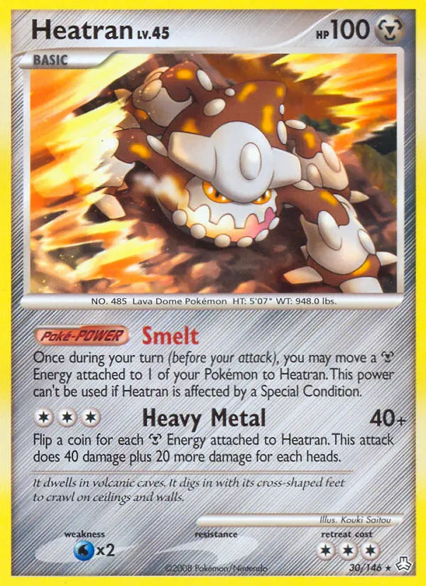Heatran, Pokémon card