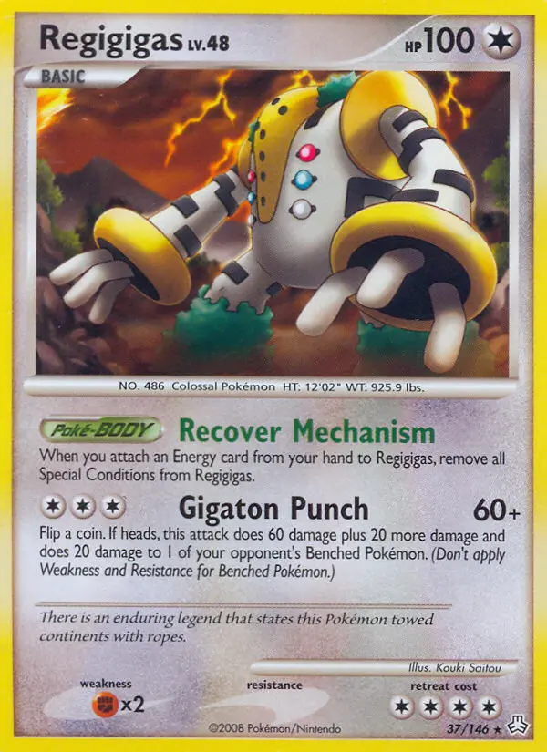 Regigigas, Pokémon card
