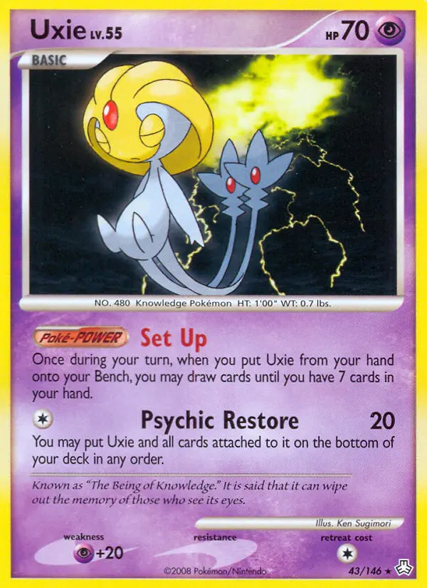 Uxie, Pokémon card