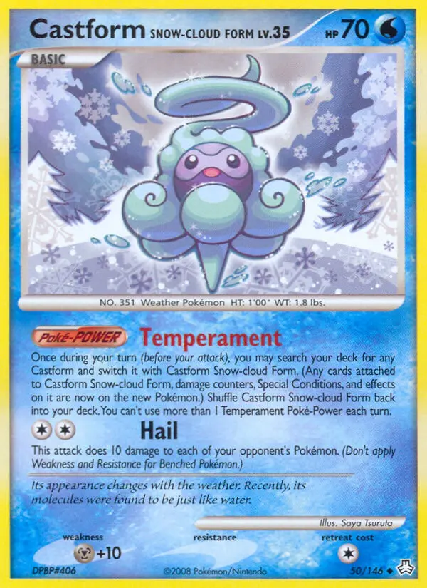 Castform Snow-cloud Form, Pokémon card