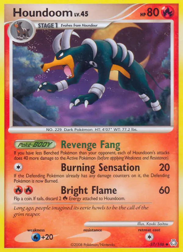 Houndoom, Pokémon card