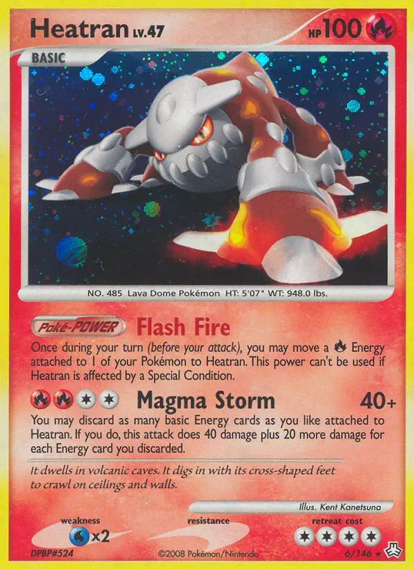 Heatran, Pokémon card