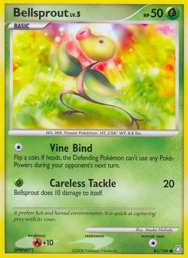Bellsprout, Pokémon card