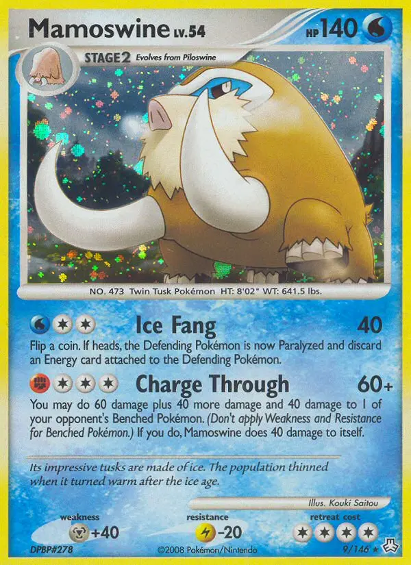 Mamoswine, Pokémon card