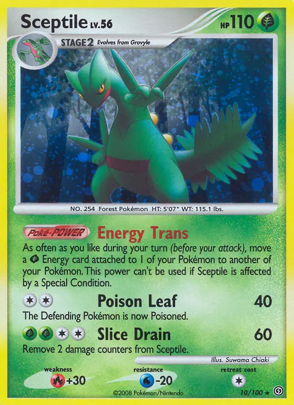 Sceptile, Pokémon card