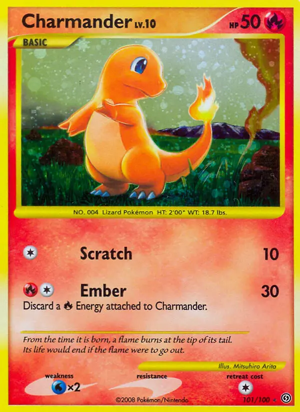 Charmander, Pokémon card