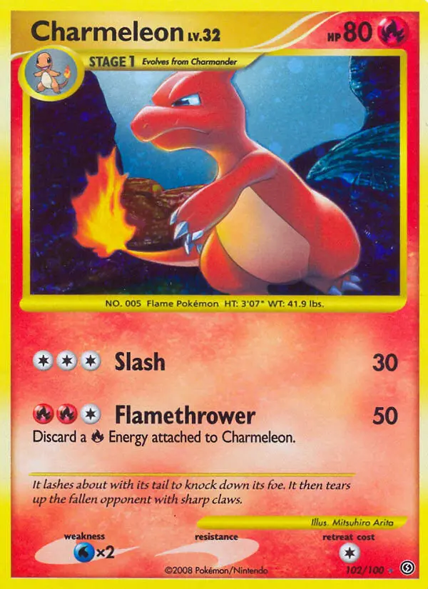 Charmeleon, Pokémon card