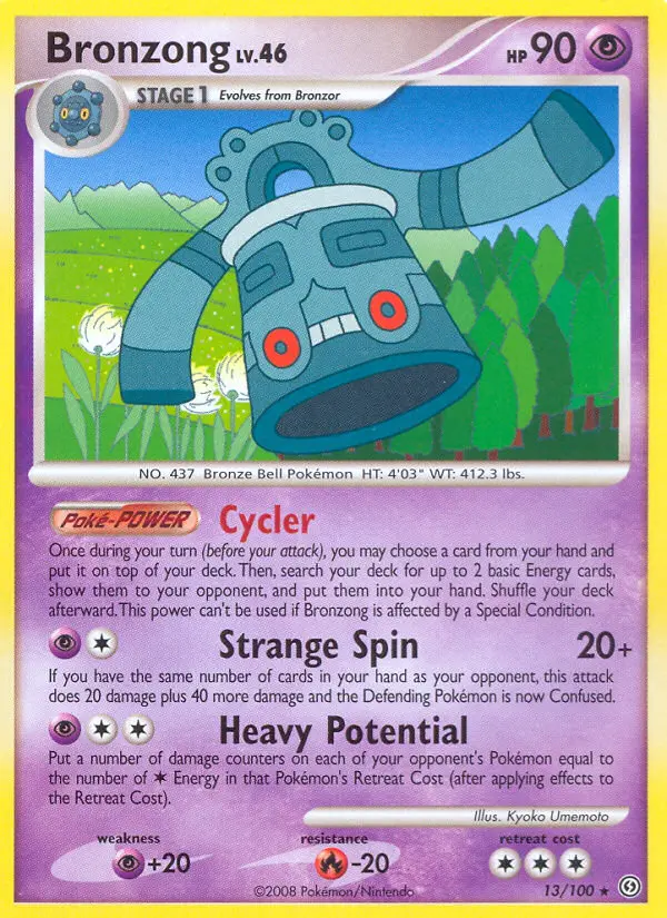 Bronzong, Pokémon card