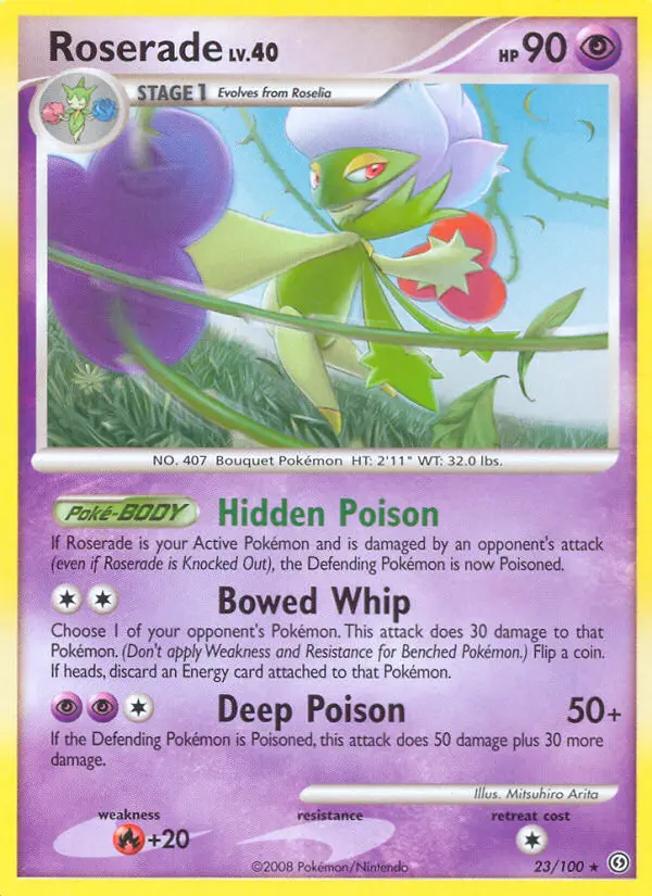 Roserade, Pokémon card