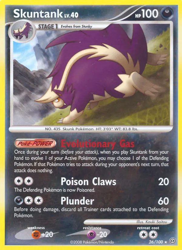 Skuntank, Pokémon card