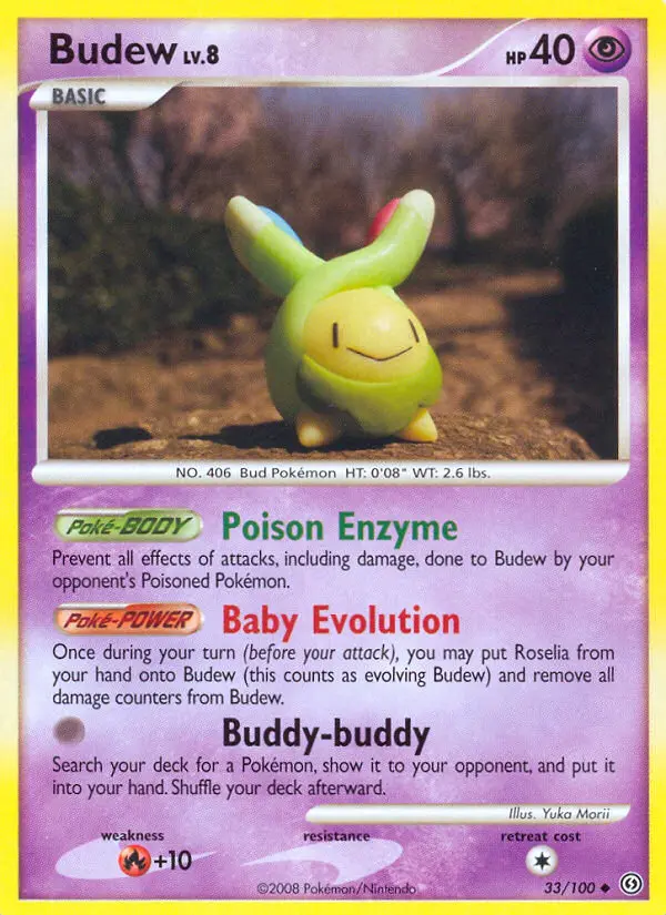 Budew, Pokémon card