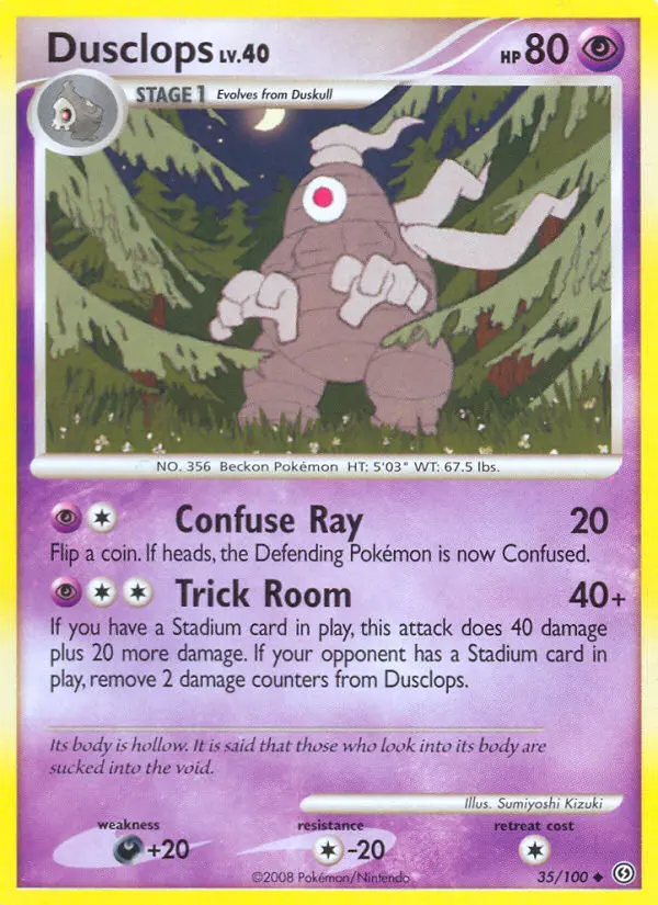 Dusclops, Pokémon card