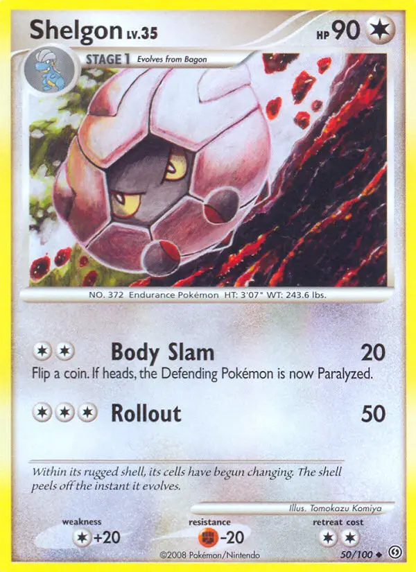 Shelgon, Pokémon card