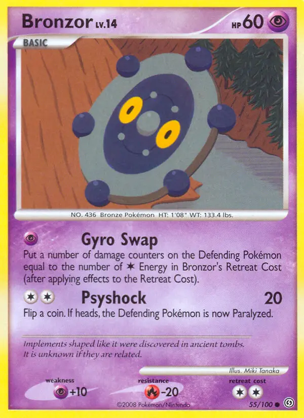 Bronzor, Pokémon card
