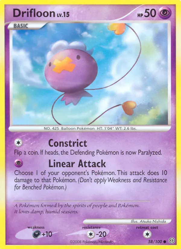 Drifloon, Pokémon card