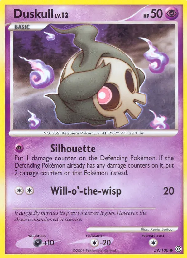 Duskull, Pokémon card